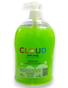 cloud sapone liquido - 1 litro - con erogatore - muschio bianco: tuttocasashop.it: igiene e cura della persona