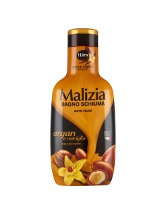 malizia bagnoschiuma 1000ml - argan e vaniglia: tuttocasashop.it: igiene e cura della persona