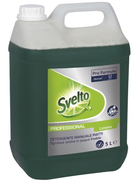 svelto detersivo per piatti e stoviglie - 5 litri - limone - professional: tuttocasashop.it: pulizia e cura della casa