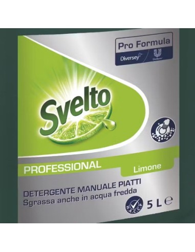 svelto detersivo per piatti e stoviglie - 5 litri - limone - professional: tuttocasashop.it: pulizia e cura della casa