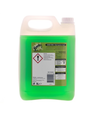 svelto detersivo per piatti e stoviglie - 5 litri - limone - professional: tuttocasashop.it: pulizia e cura della casa