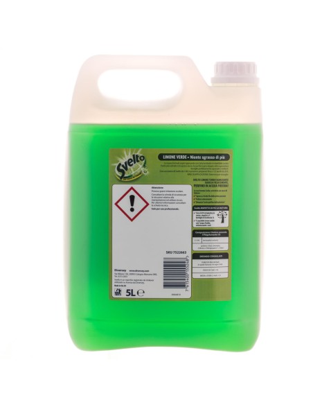 svelto detersivo per piatti e stoviglie - 5 litri - limone - professional: tuttocasashop.it: pulizia e cura della casa