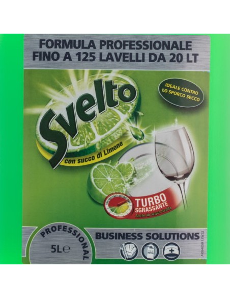 svelto detersivo per piatti e stoviglie - 5 litri - limone - professional: tuttocasashop.it: pulizia e cura della casa