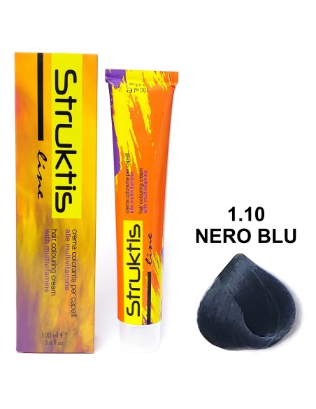 struktis crema colorante 100ml - 1.10 nero blu: tuttocasashop.it: igiene e cura della persona