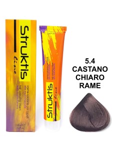 struktis crema colorante 100ml - 5.4 castano chiaro rame: tuttocasashop.it: igiene e cura della persona