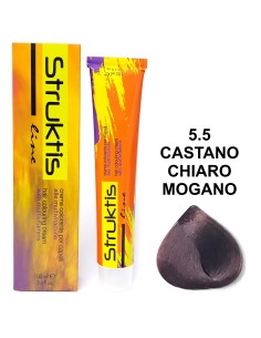 struktis crema colorante 100ml - 5.5 castano chiaro mogano: tuttocasashop.it: igiene e cura della persona