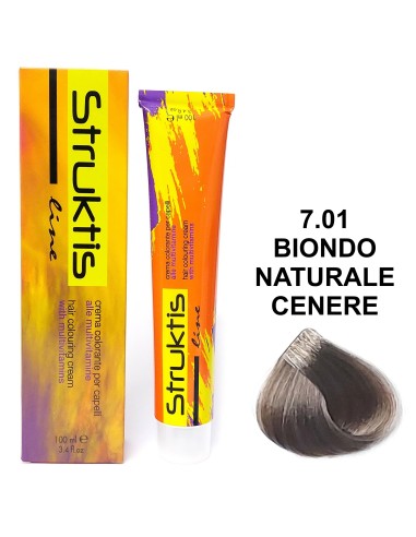 struktis crema colorante 100ml - 7.01 biondo naturale cenere: tuttocasashop.it: igiene e cura della persona