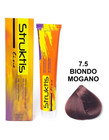 struktis crema colorante 100ml - 7.5 biondo mogano: tuttocasashop.it: igiene e cura della persona