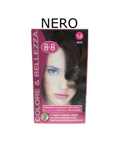 b&b bellezza benessere shampoo colorante capelli - n. 1 nero: tuttocasashop.it: igiene e cura della persona