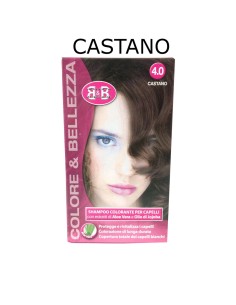 b&b bellezza benessere shampoo colorante capelli - n. 4 castano: tuttocasashop.it: igiene e cura della persona
