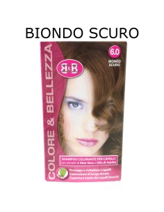 b&b bellezza benessere shampoo colorante capelli - n. 6 biondo scuro: tuttocasashop.it: igiene e cura della persona