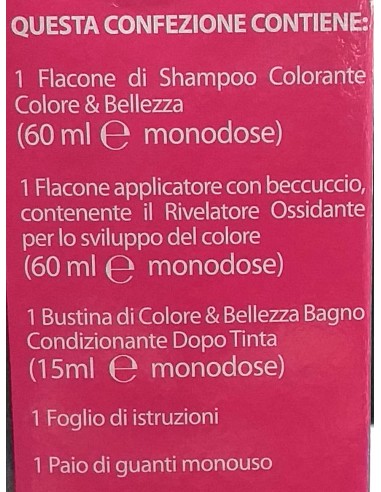 b&b bellezza benessere shampoo colorante capelli - n. 7 biondo: tuttocasashop.it: igiene e cura della persona