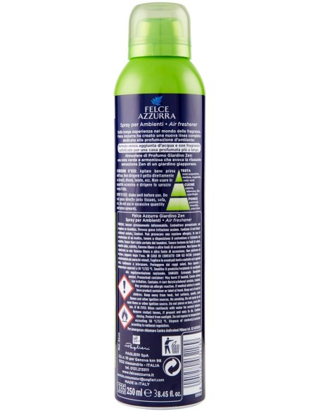 felce azzurra aria di casa deodorante - spray 250ml - giardino zen: tuttocasashop.it: pulizia e cura della casa