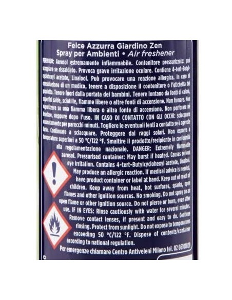 felce azzurra aria di casa deodorante - spray 250ml - giardino zen: tuttocasashop.it: pulizia e cura della casa