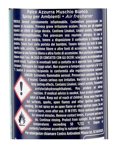 felce azzurra aria di casa deodorante - spray 250ml - muschio bianco: tuttocasashop.it: pulizia e cura della casa