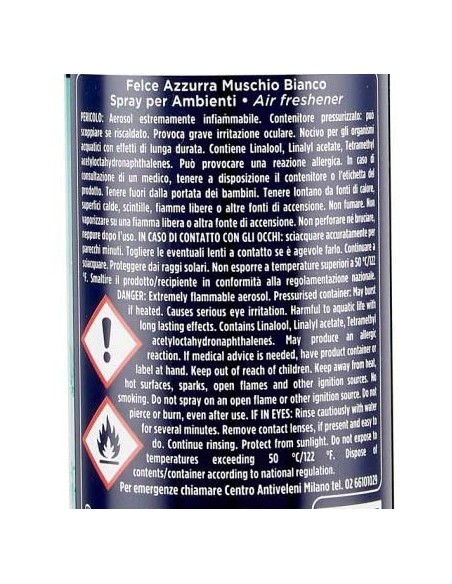 felce azzurra aria di casa deodorante - spray 250ml - muschio bianco: tuttocasashop.it: pulizia e cura della casa