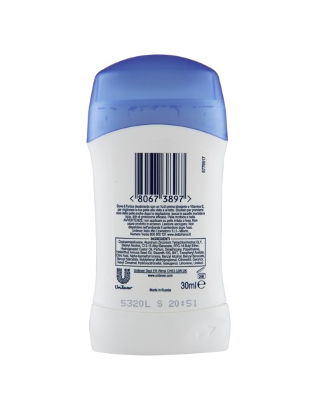 dove deodorante stick 40ml - 48h no alcool - original: tuttocasashop.it: igiene e cura della persona