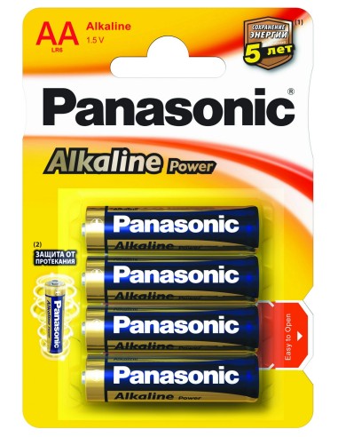 panasonic pile formato aa stilo alcaline 1.5v - 4 pezzi: tuttocasashop.it: altro - bazar