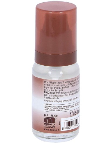 splend'or cristalli per capelli - 50ml - districante - olio mandorle e argan: tuttocasashop.it: igiene e cura della persona