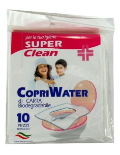 superclean copriwater igienici monouso 10pz: tuttocasashop.it: igiene e cura della persona