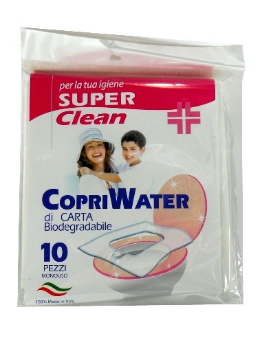 superclean copriwater igienici monouso 10pz: tuttocasashop.it: igiene e cura della persona