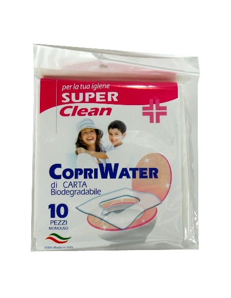 superclean copriwater igienici monouso 10pz: tuttocasashop.it: igiene e cura della persona