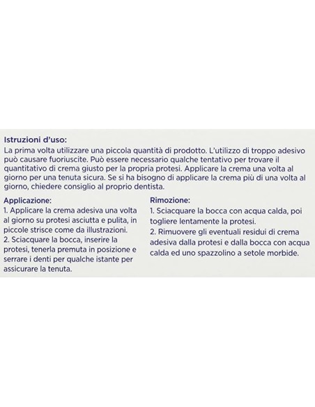 polident crema adesiva per dentiere - tubo da 40g - lunga tenuta imbattibile: tuttocasashop.it: igiene e cura della persona