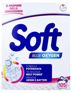 soft detersivo lavatrice in polvere fusto 105 misurini - classico oxy blue: tuttocasashop.it: prodotti per bucato e tessuti