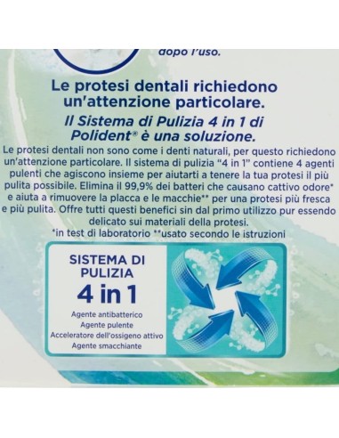 polident 36 compresse effervescenti - tripla freschezza - pulizia dentiere: tuttocasashop.it: igiene e cura della persona
