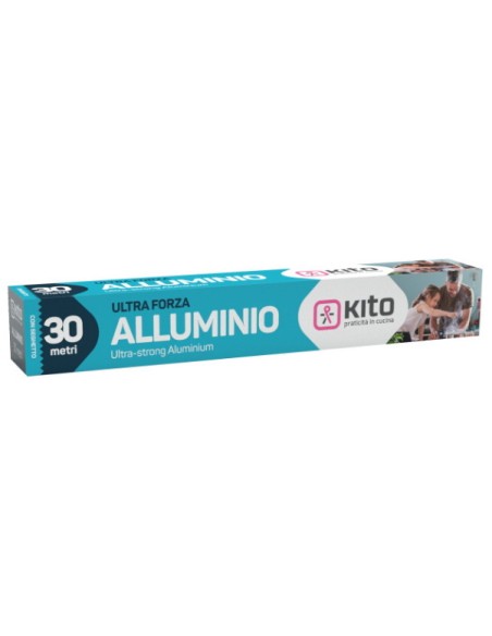 kito alluminio per alimenti - rotolo da 30 metri: tuttocasashop.it: carta & monouso