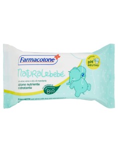 farmacotone natural bebe' 72 salviette detergenti aloe vera e olio mandorla: tuttocasashop.it: igiene e cura della persona