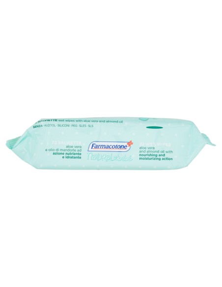 farmacotone natural bebe' 72 salviette detergenti aloe vera e olio mandorla: tuttocasashop.it: igiene e cura della persona