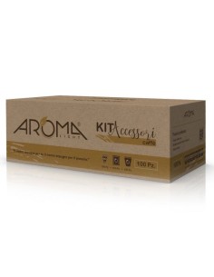 aroma light 100 kit caffe' bicchieri + bustine zucchero + palette imbustate: tuttocasashop.it: altro - bazar