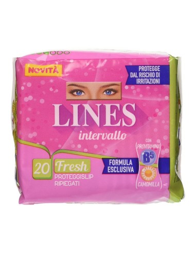 lines intervallo assorbenti proteggislip 20pz ripiegati fresh: tuttocasashop.it: igiene e cura della persona