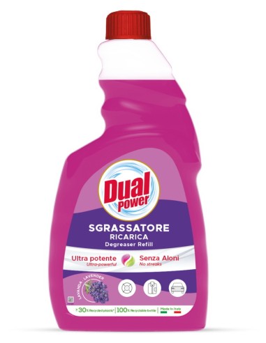 dual power sgrassatore universale spray 750ml - lavanda - ricarica: tuttocasashop.it: pulizia e cura della casa