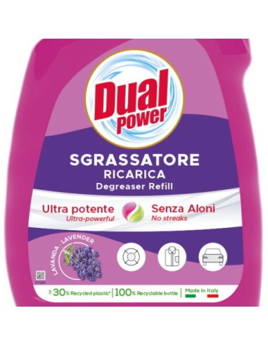dual power sgrassatore universale spray 750ml - lavanda - ricarica: tuttocasashop.it: pulizia e cura della casa