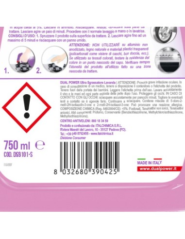 dual power sgrassatore universale spray 750ml - lavanda - ricarica: tuttocasashop.it: pulizia e cura della casa