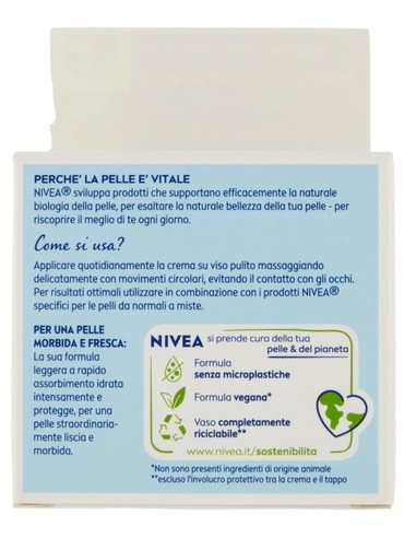 nivea crema viso 50ml - rinfrescante - per pelli normali o miste: tuttocasashop.it: igiene e cura della persona
