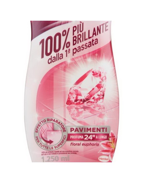 bref detergente liquido per pavimenti 125l - floral euphoria: tuttocasashop.it: pulizia e cura della casa
