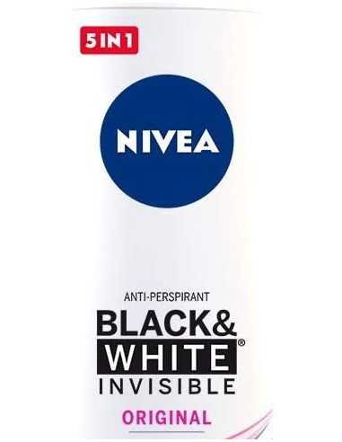 nivea deodorante spray - 200ml - black & white - invisible: tuttocasashop.it: igiene e cura della persona