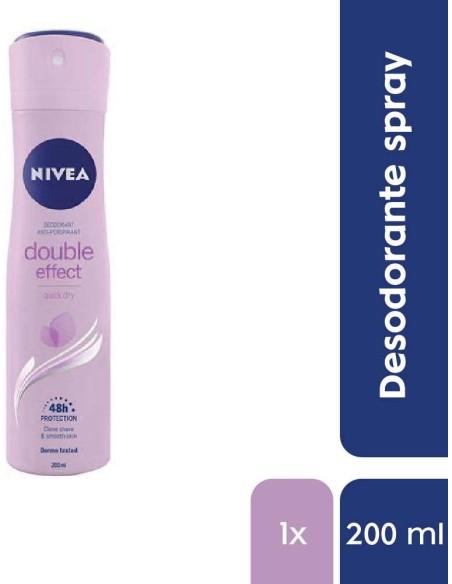 nivea deodorante spray formato maxi 200ml - double effect: tuttocasashop.it: igiene e cura della persona