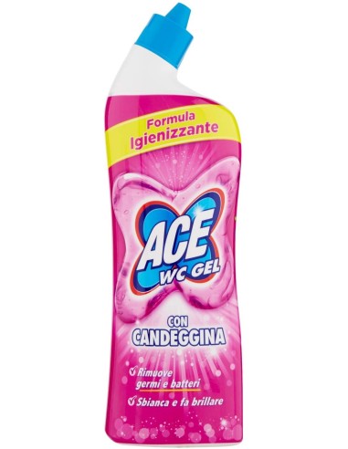 ace wc gel detergente - 700ml - con candeggina - igienizzante sbiancante: tuttocasashop.it: pulizia e cura della casa