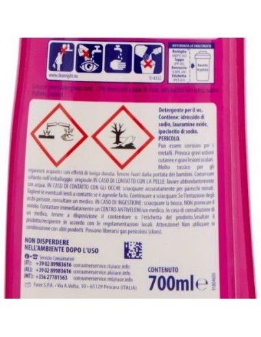 ace wc gel detergente - 700ml - con candeggina - igienizzante sbiancante: tuttocasashop.it: pulizia e cura della casa