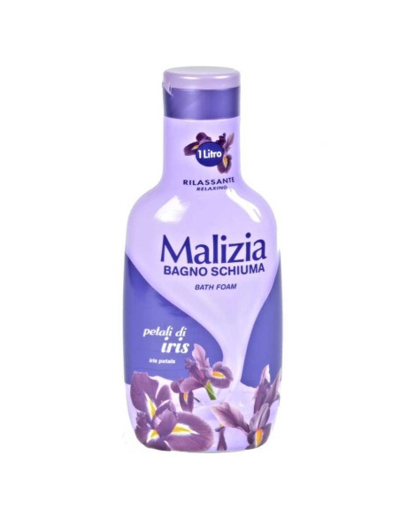 malizia bagnoschiuma 1000ml - petali di iris: tuttocasashop.it: igiene e cura della persona