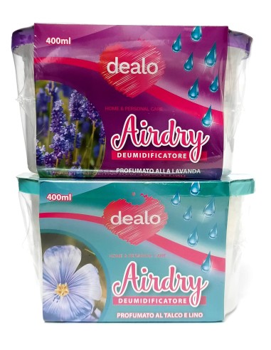 dealo airdry deumidificatore in box - 400ml - assorbe umidita' - assortiti: tuttocasashop.it: pulizia e cura della casa