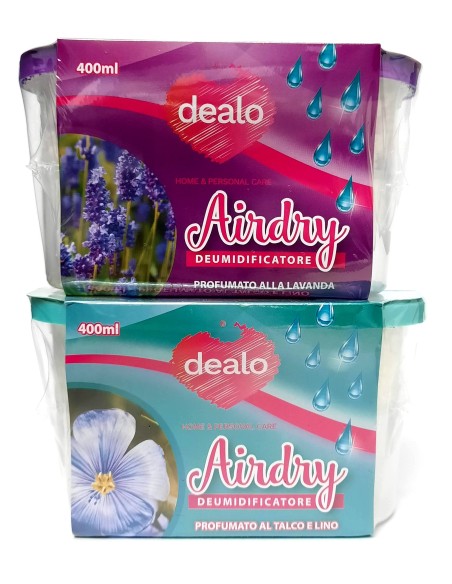dealo airdry deumidificatore in box - 400ml - assorbe umidita' - assortiti: tuttocasashop.it: pulizia e cura della casa