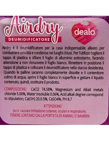 dealo airdry deumidificatore in box - 400ml - assorbe umidita' - assortiti: tuttocasashop.it: pulizia e cura della casa