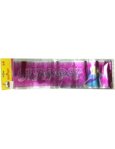 gold party banner laminato 13cm 1.8m: tuttocasashop.it: carta & monouso