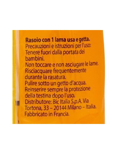 bic normal rasoi da barba radi e getta - monolama - 6 pezzi: tuttocasashop.it: igiene e cura della persona