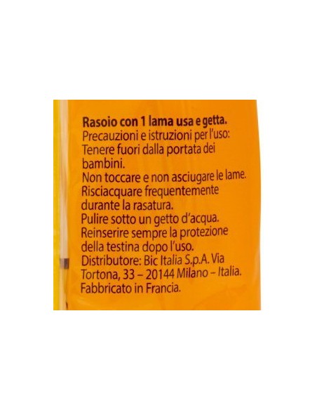 bic normal rasoi da barba radi e getta - monolama - 6 pezzi: tuttocasashop.it: igiene e cura della persona